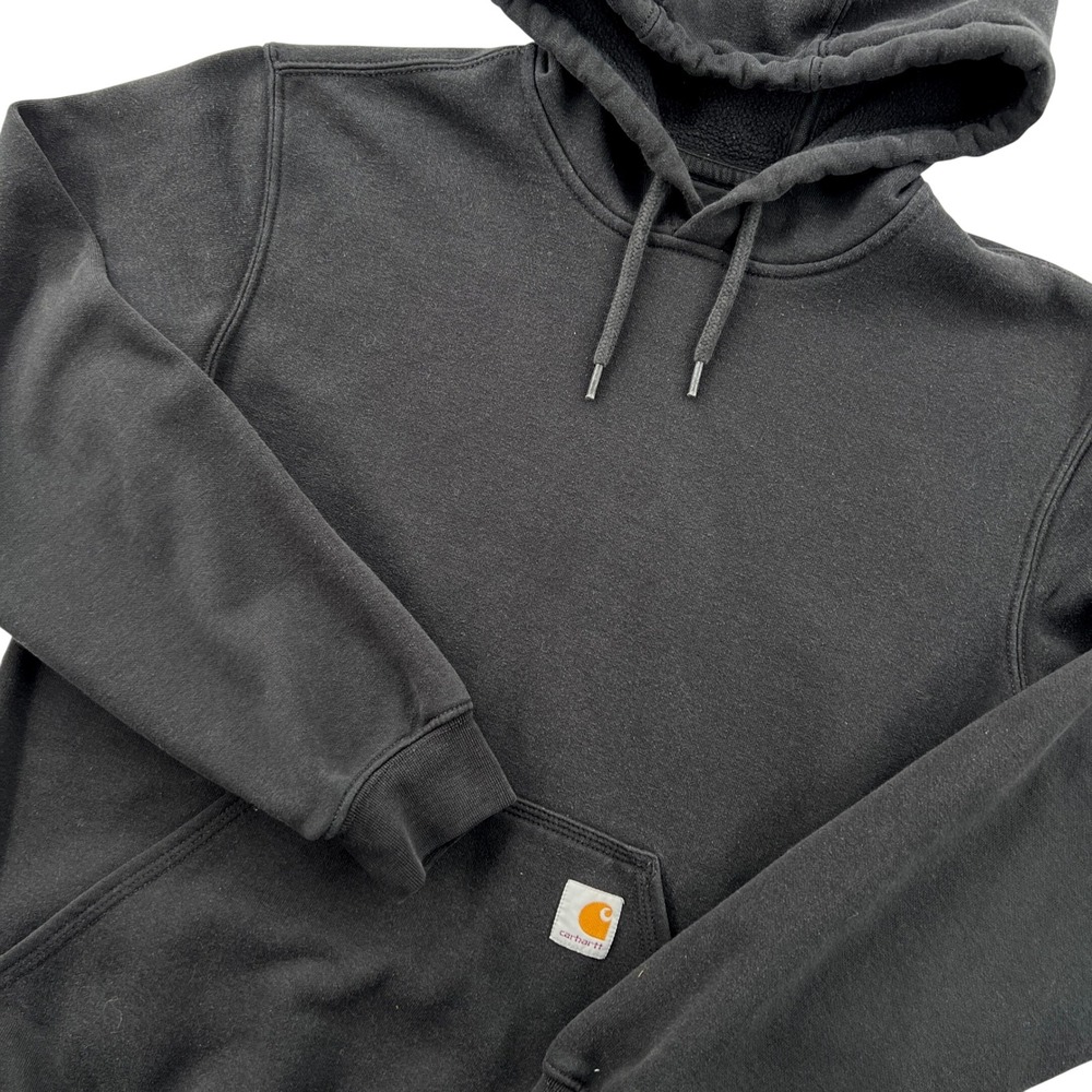 Carhartt Hoodie Mens S Black K121 BLK Midweight Pullover Workwear Essential